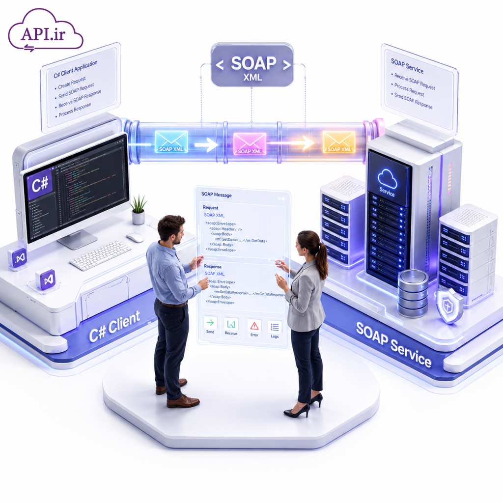 آموزش کامل کد فراخوانی Soap service در C# + مثال عملی و گام‌به‌گام