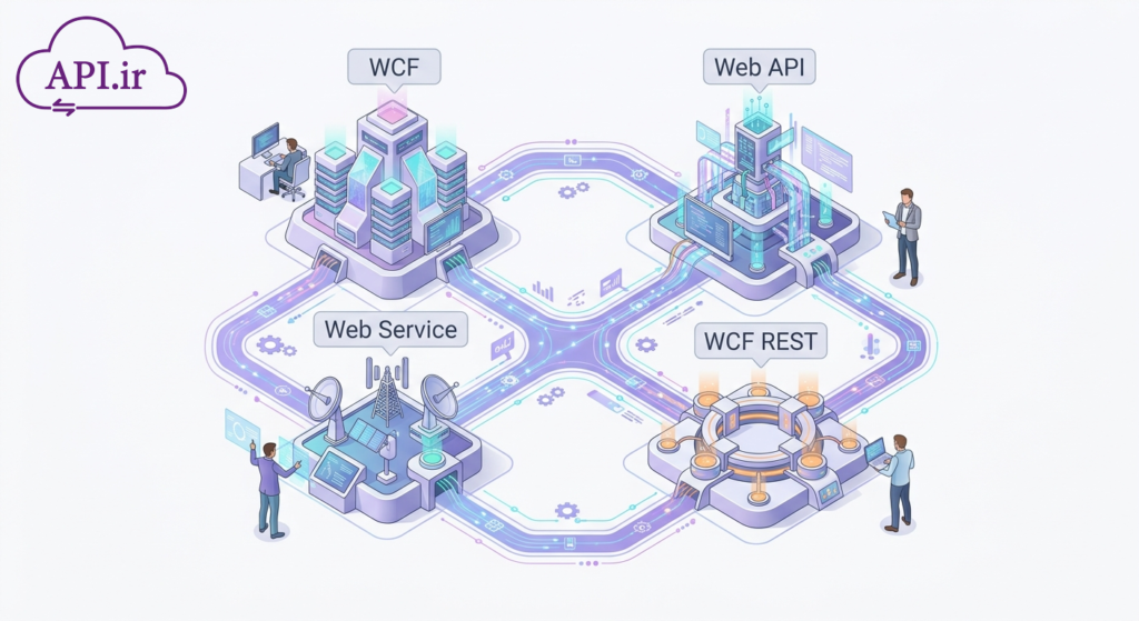 تفاوت wcf ،web api ،wcf rest و web service