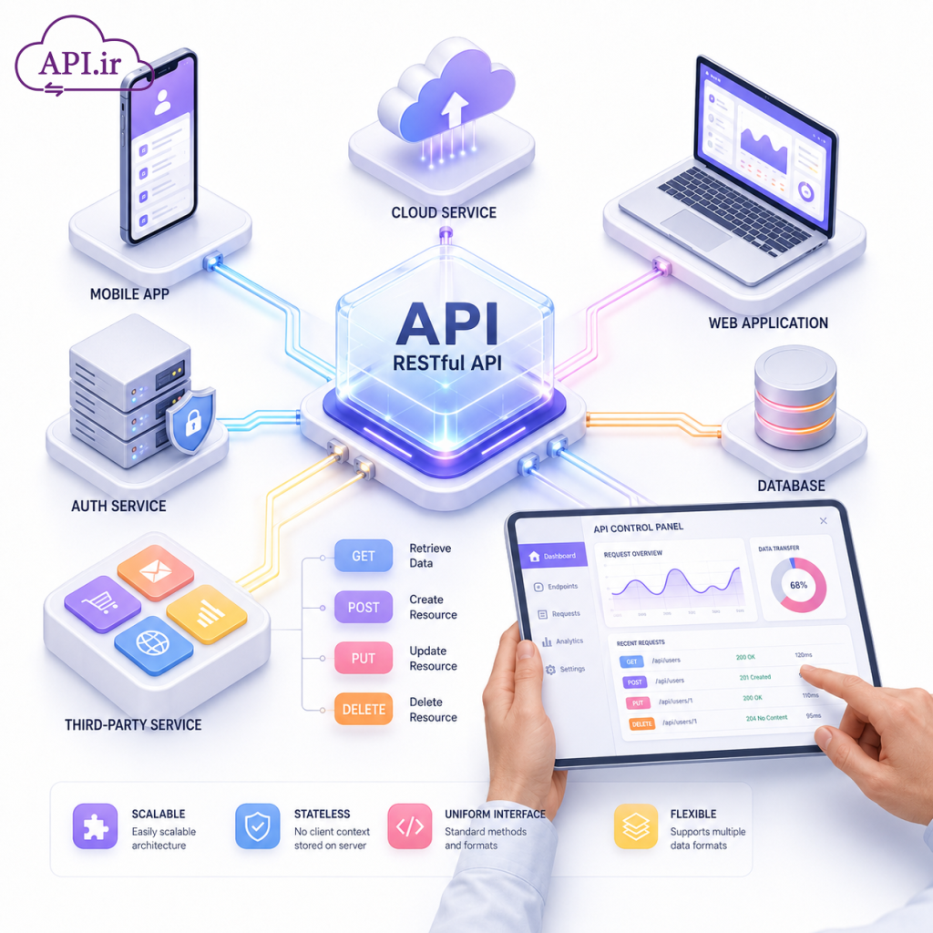 همه آنچه باید درباره RESTful API بدانید اصول و پیاده‌سازی