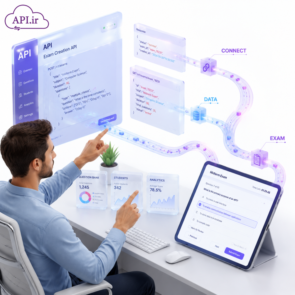 API ایجاد پرسشنامه و آزمون آنلاین: اتوماسیون هوشمند نظرسنجی