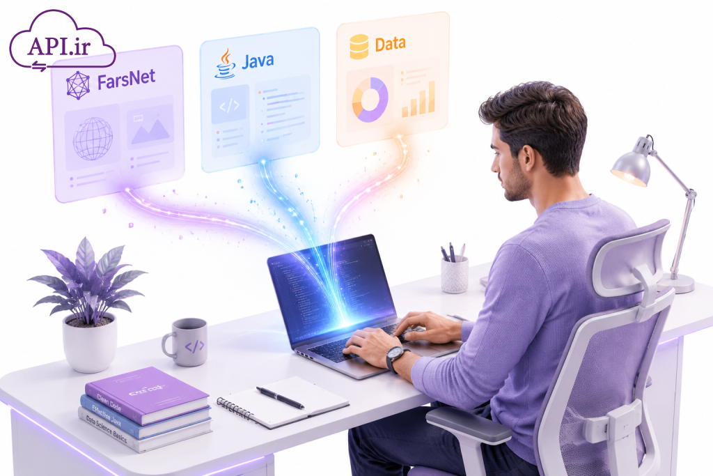 API فارس‌نت JAVA راهنمای جامع دسترسی به داده‌های واژگانی فارسی