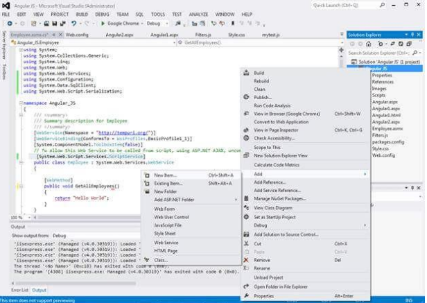 ما نحوه ی ایجاد وب سرویس ASP.NET و نحوه ی استفاده از این وب سرویس در AngularJS را یاد خواهیم گرفت ما در این مقاله سعی داریم که شما را با  استفاده از وب سرویس ASP.NET در AngularJS آشنا نمائیم با ما همراه باشید.