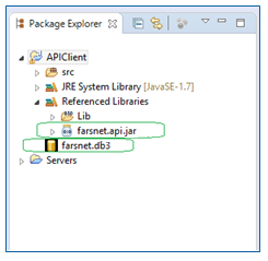 API تحت JAVA فارس‌نت