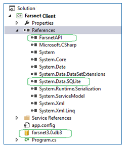 API تحت NET. فارس‌نت