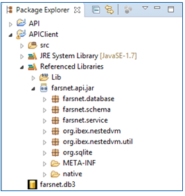 API تحت JAVA فارس‌نت