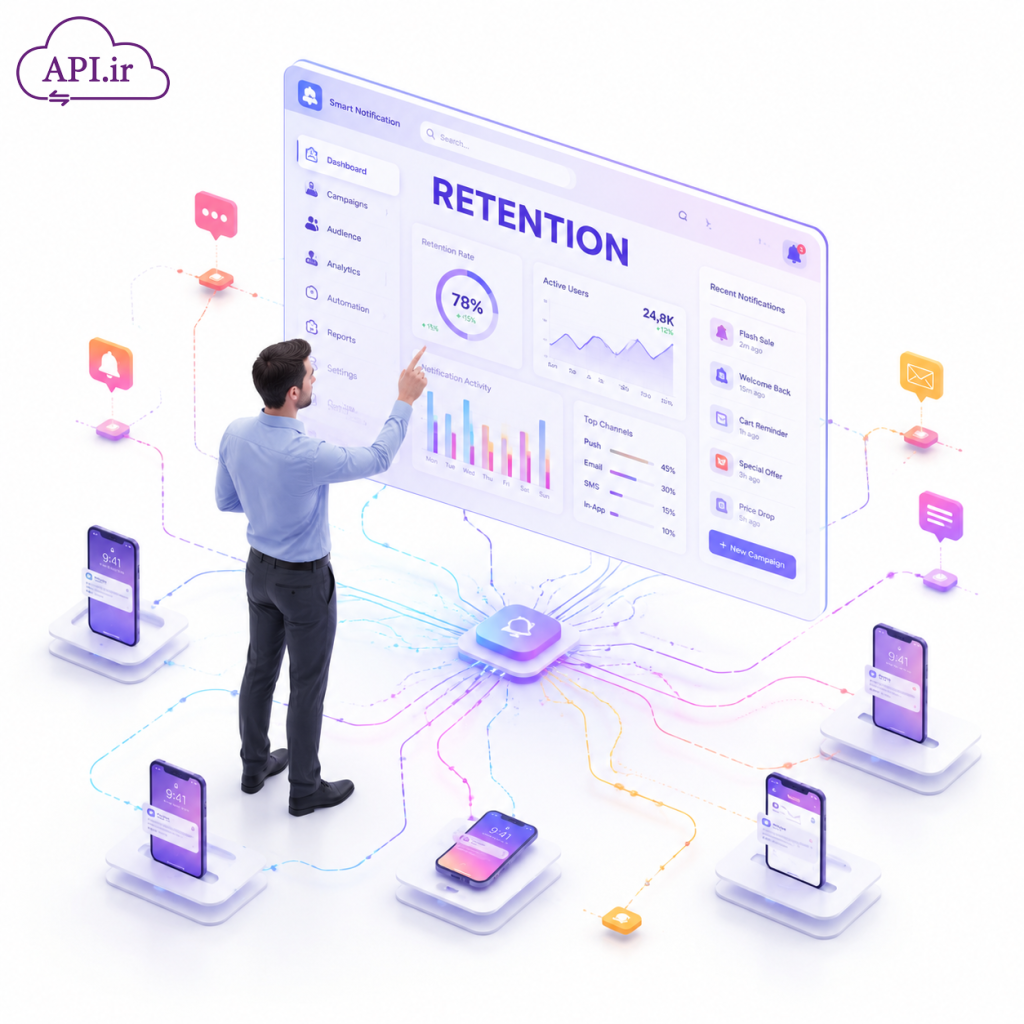 از ارسال نوتیفیکیشن تا آنالیز دقیق کاربران با وب سرویس پوشه