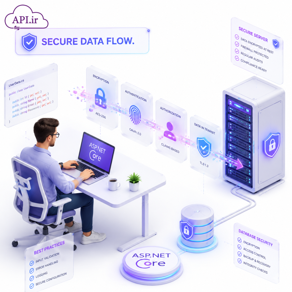 امنیت داده ها در ASP.NET Core چگونه اپلیکیشن خود را ضد نفوذ کنیم؟