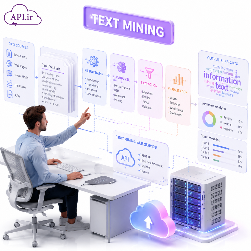 راهنمای جامع مستندات وب سرویس متن کاوی
