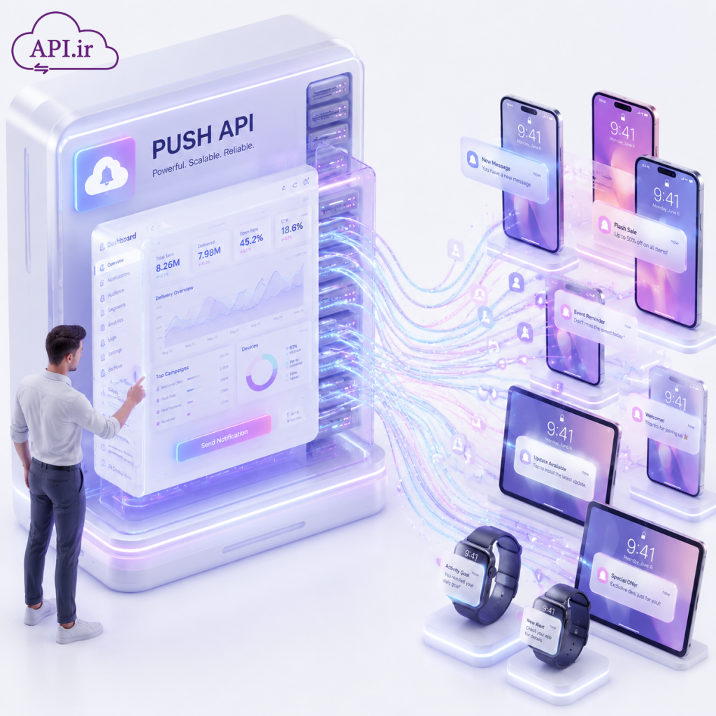 راهنمای جامع وب سرویس ارسال گروهی پوش نوتیفیکیشن + مستندات API