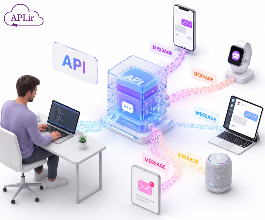 راهنمای جامع کار با api پیام رسان گپ