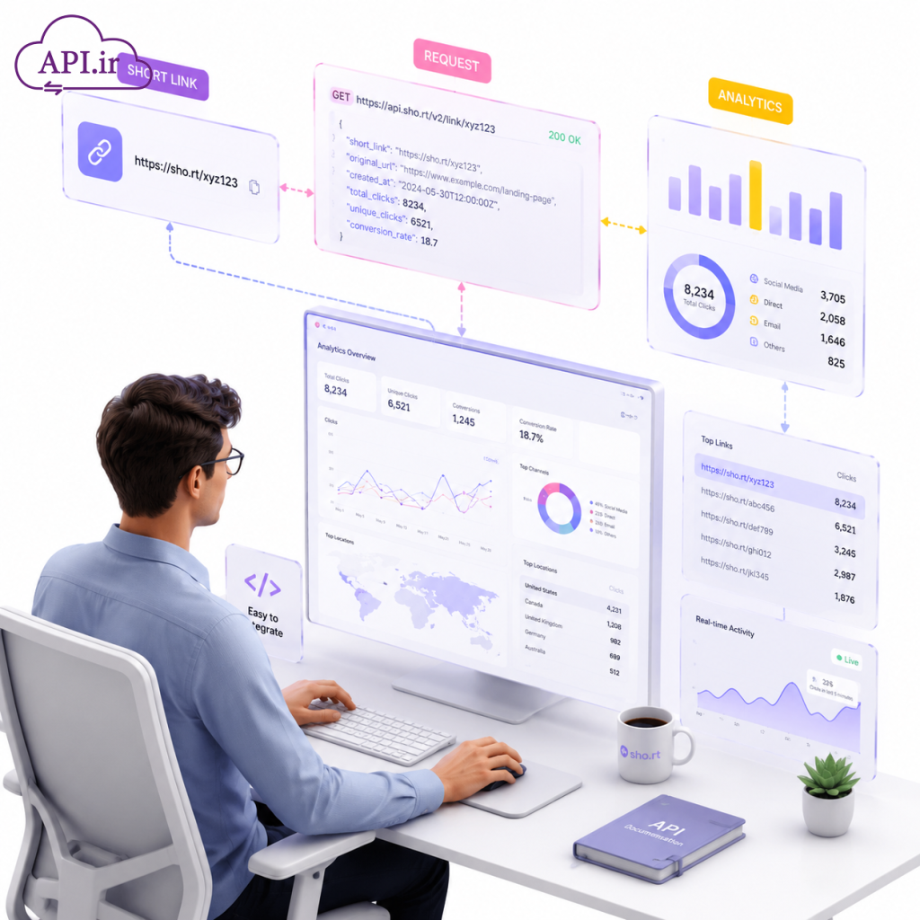 راهنمای کامل API دریافت اطلاعات تمام لینک های کوتاه (جامع و کاربردی)
