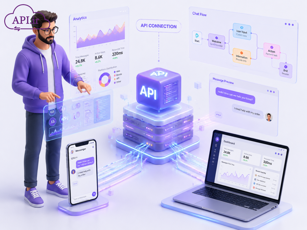 مستندات API پیام رسان بله راهنمای جامع ساخت بازو (ربات)