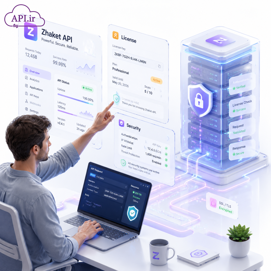 مستندات API ژاکت آموزش گام‌به‌گام پیاده‌سازی سیستم لایسنس