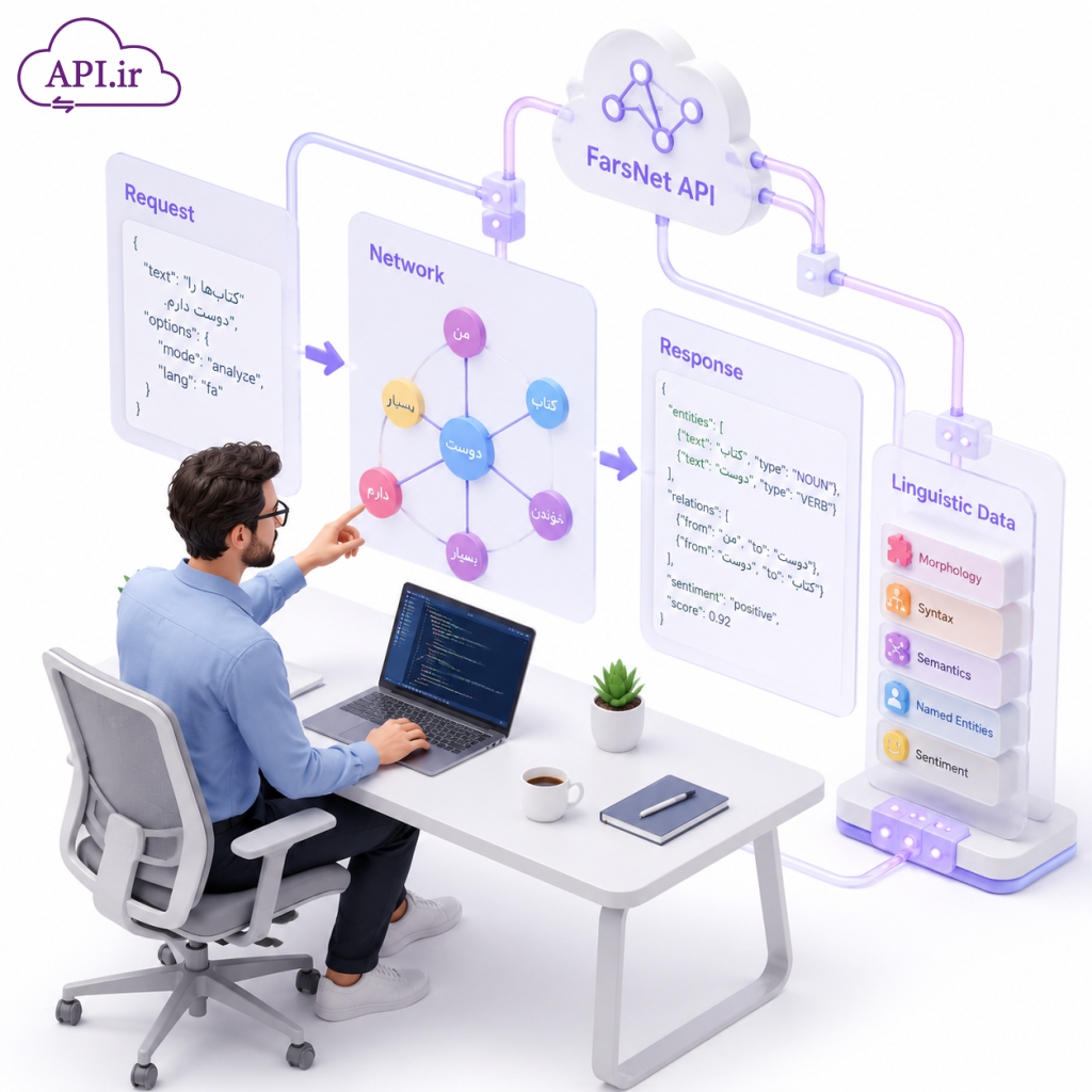🌐 فارس‌نت API چگونه زبان فارسی را برای ماشین‌ها قابل فهم کنیم؟