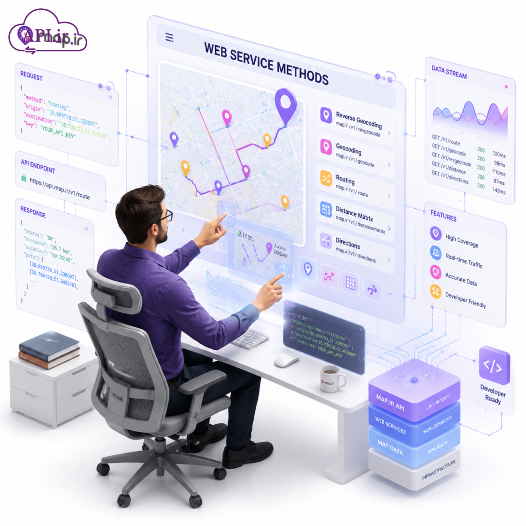 با متدهای وب سرویس map.ir کسب‌وکار خود را متحول کنید