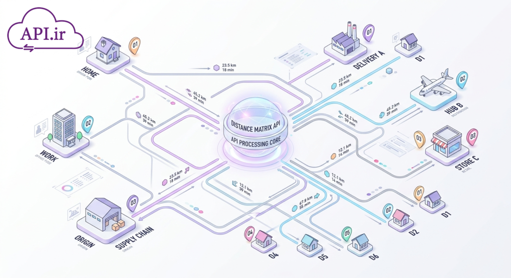 Distance Matrix API چیست؟ هر آنچه برای بهینه‌سازی مسیر باید بدانید