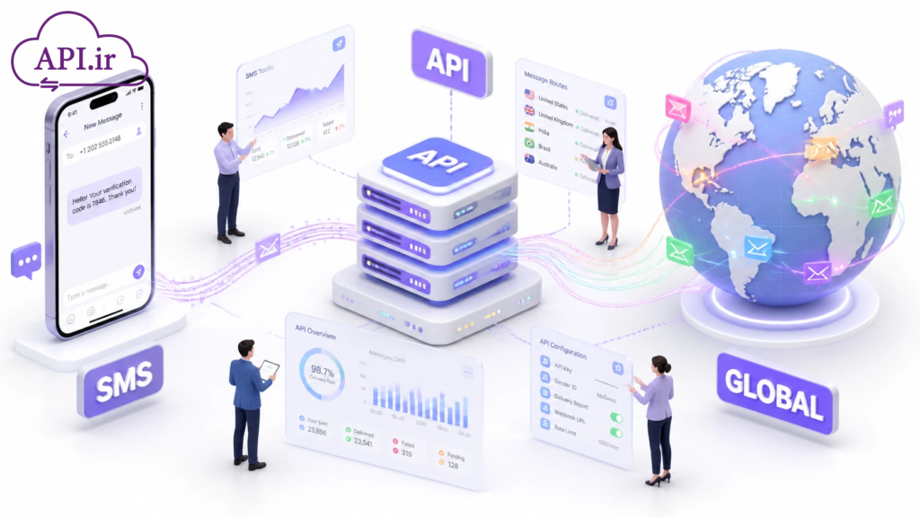 API ارسال پیامک بین‌الملل