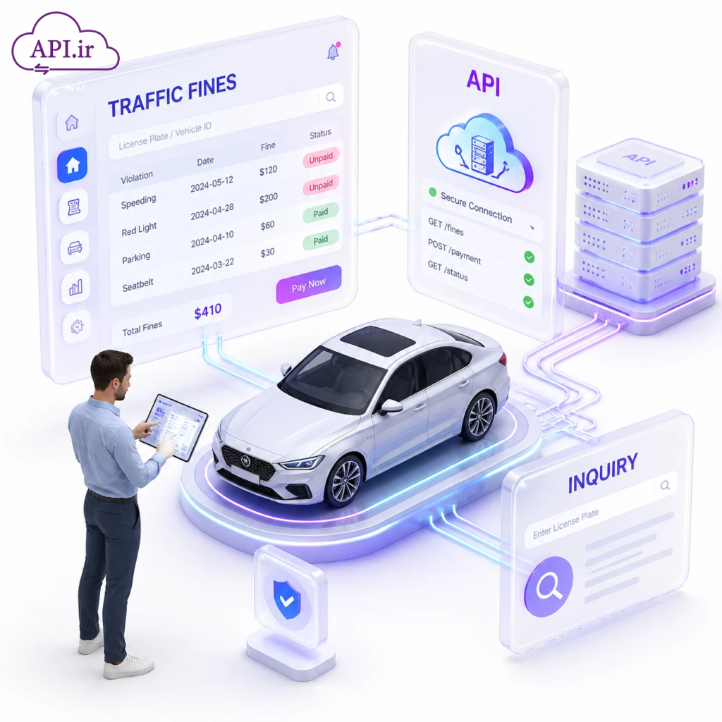 وب سرویس و API استعلام خلافی خودرو