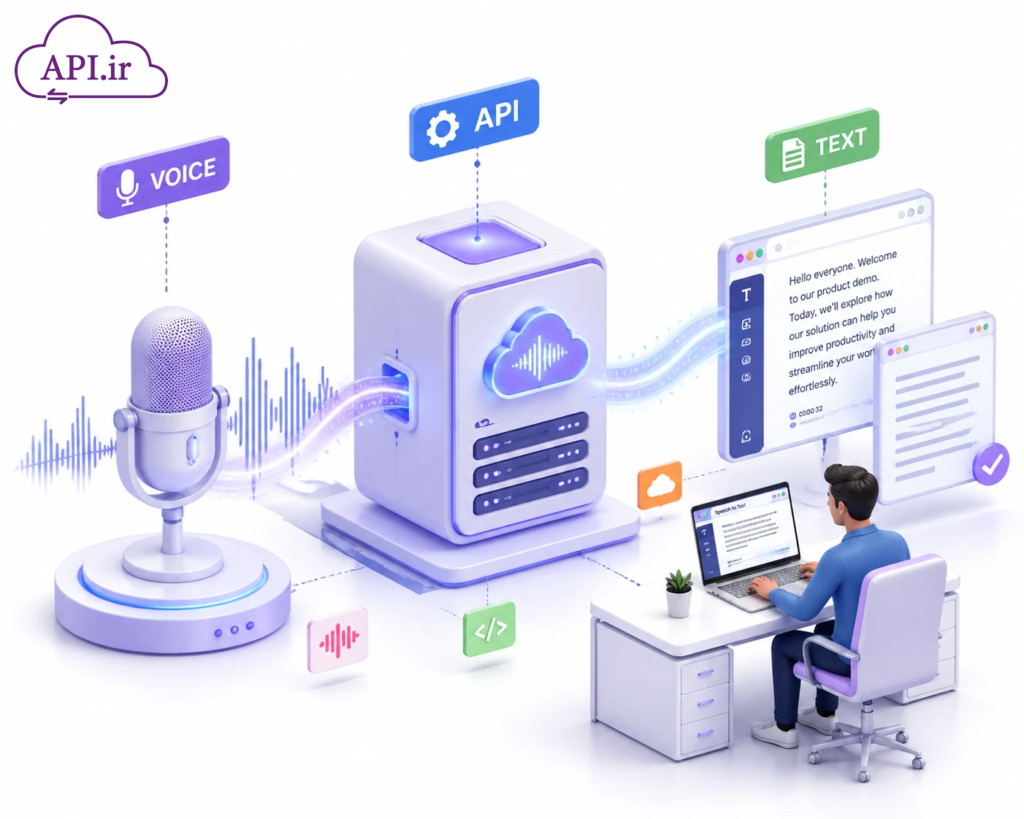 وب سرویس و API تبدیل صدا به متن