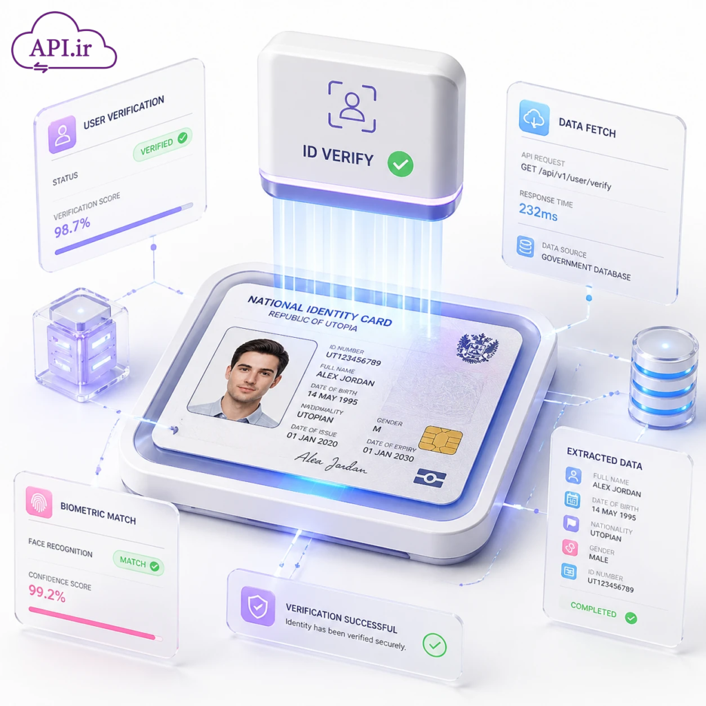 وب سرویس و api استعلام اطلاعات هویتی با عکس کارت ملی