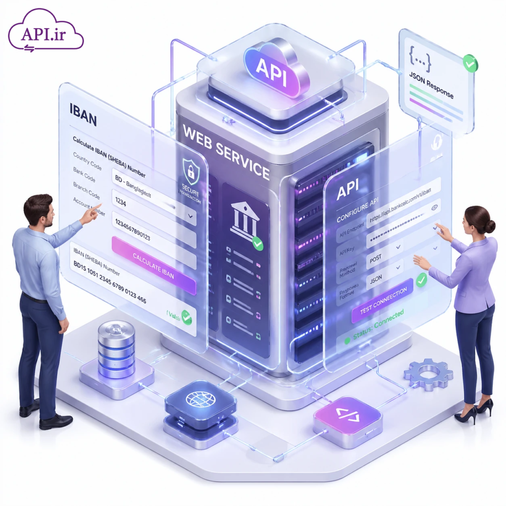 وب سرویس و api محاسبه شماره شبا