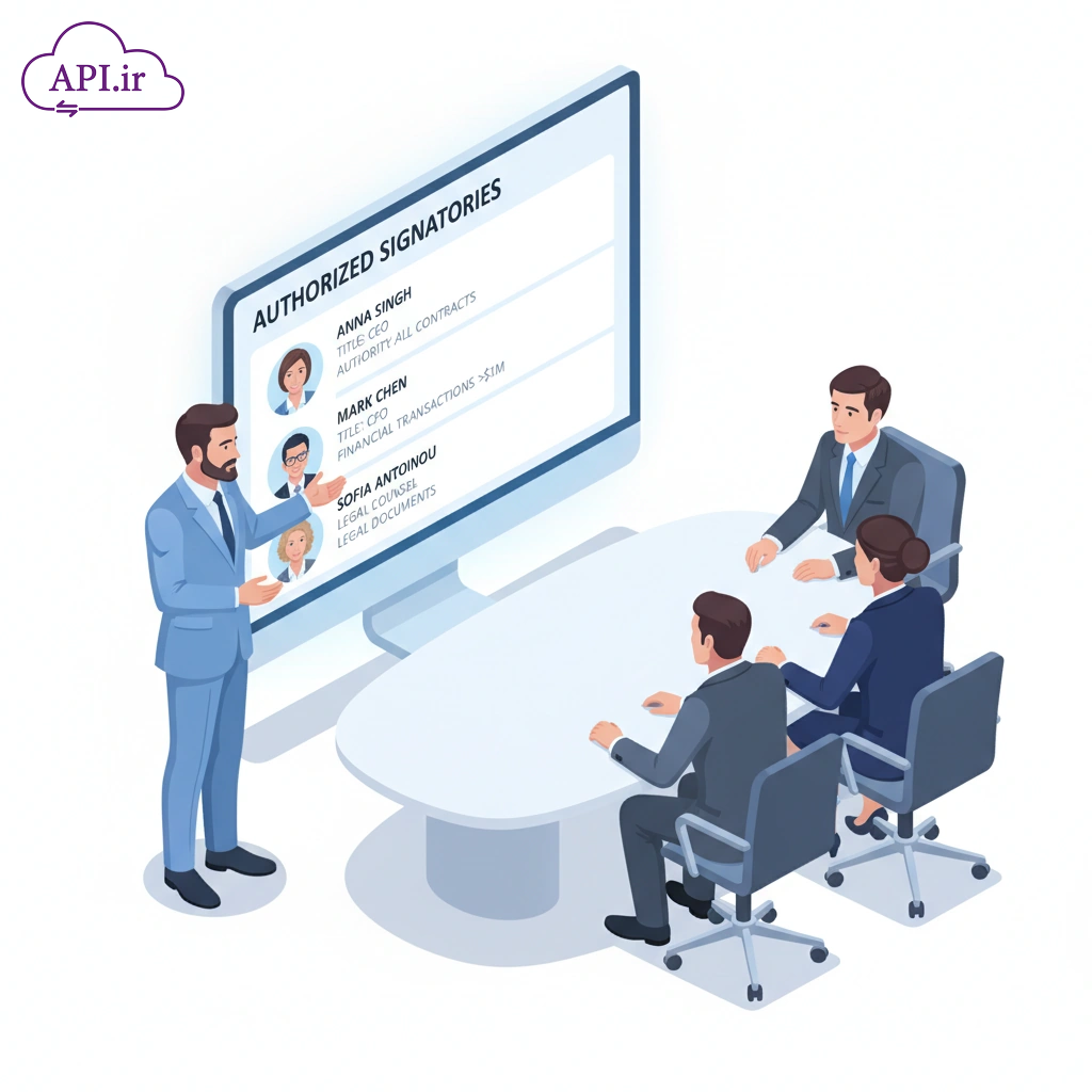 وب سرویس و API استعلام دارنده حق امضا