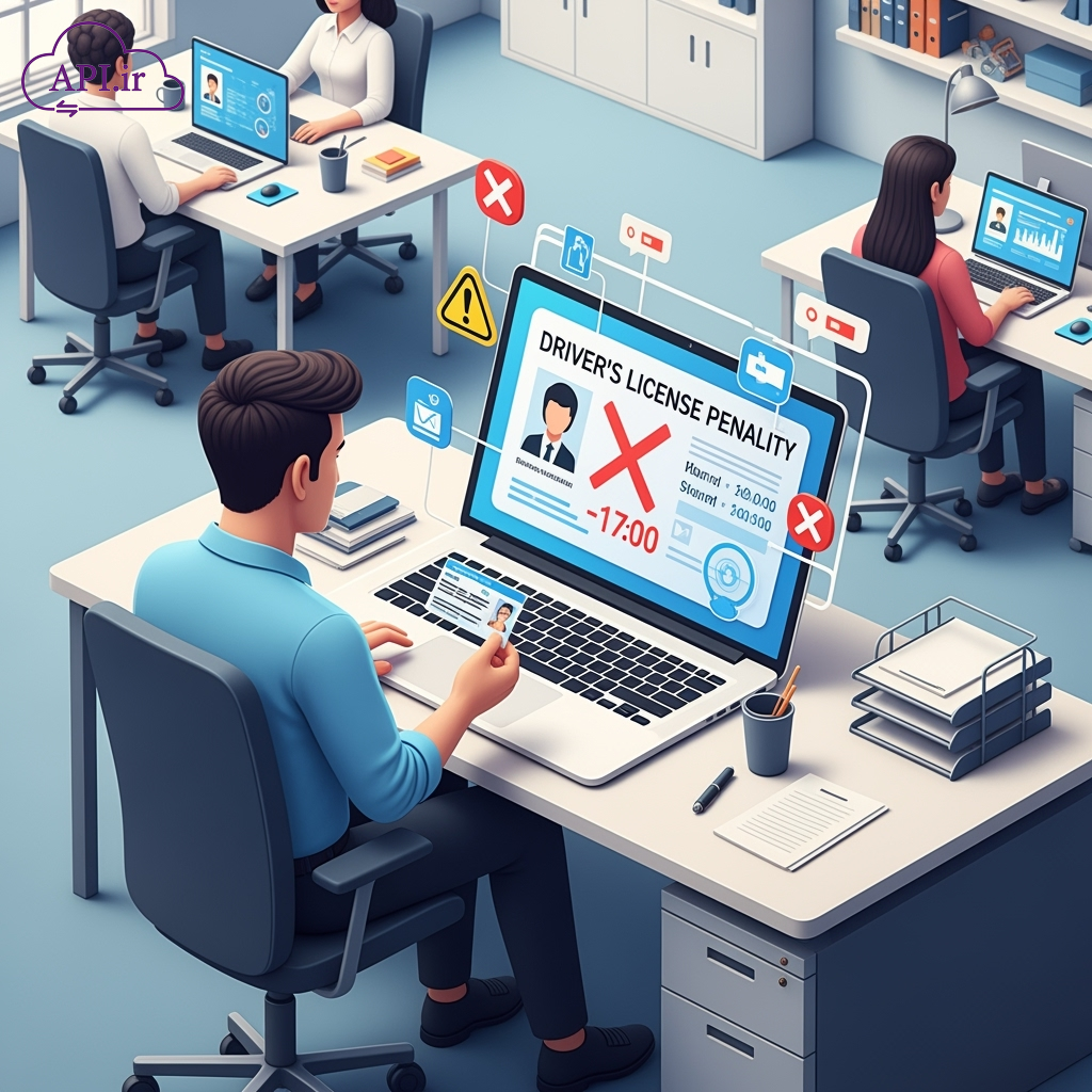 وب سرویس و API استعلام نمره منفی گواهینامه