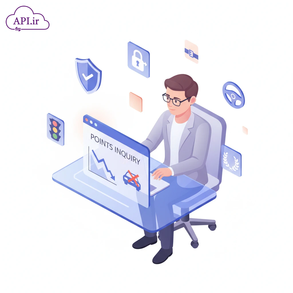 API استعلام نمره منفی گواهینامه