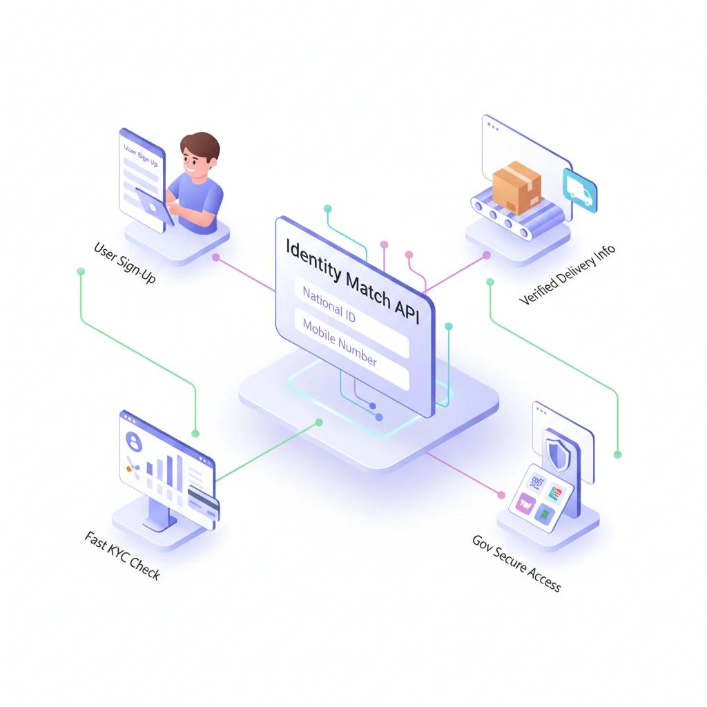 API تطابق کد ملی و شماره موبایل