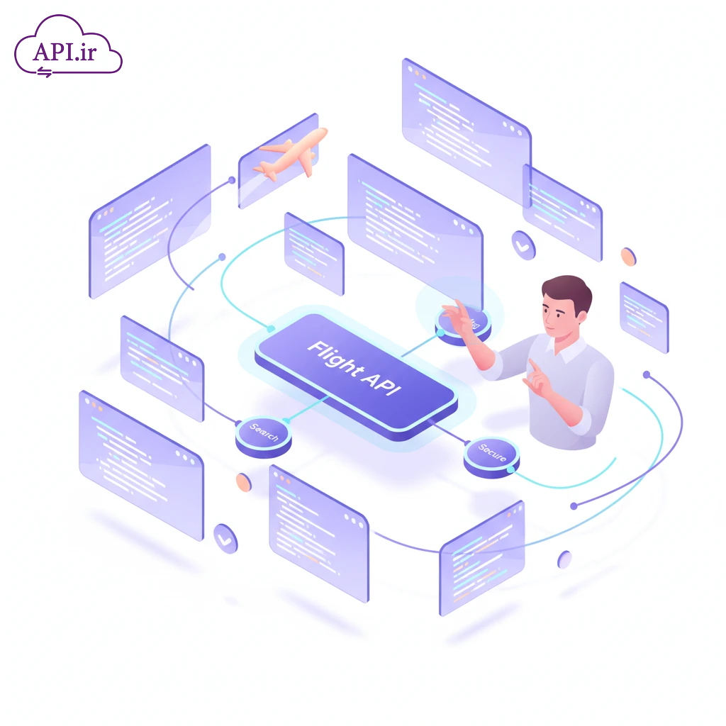 راهنمای اتصال به API پرواز