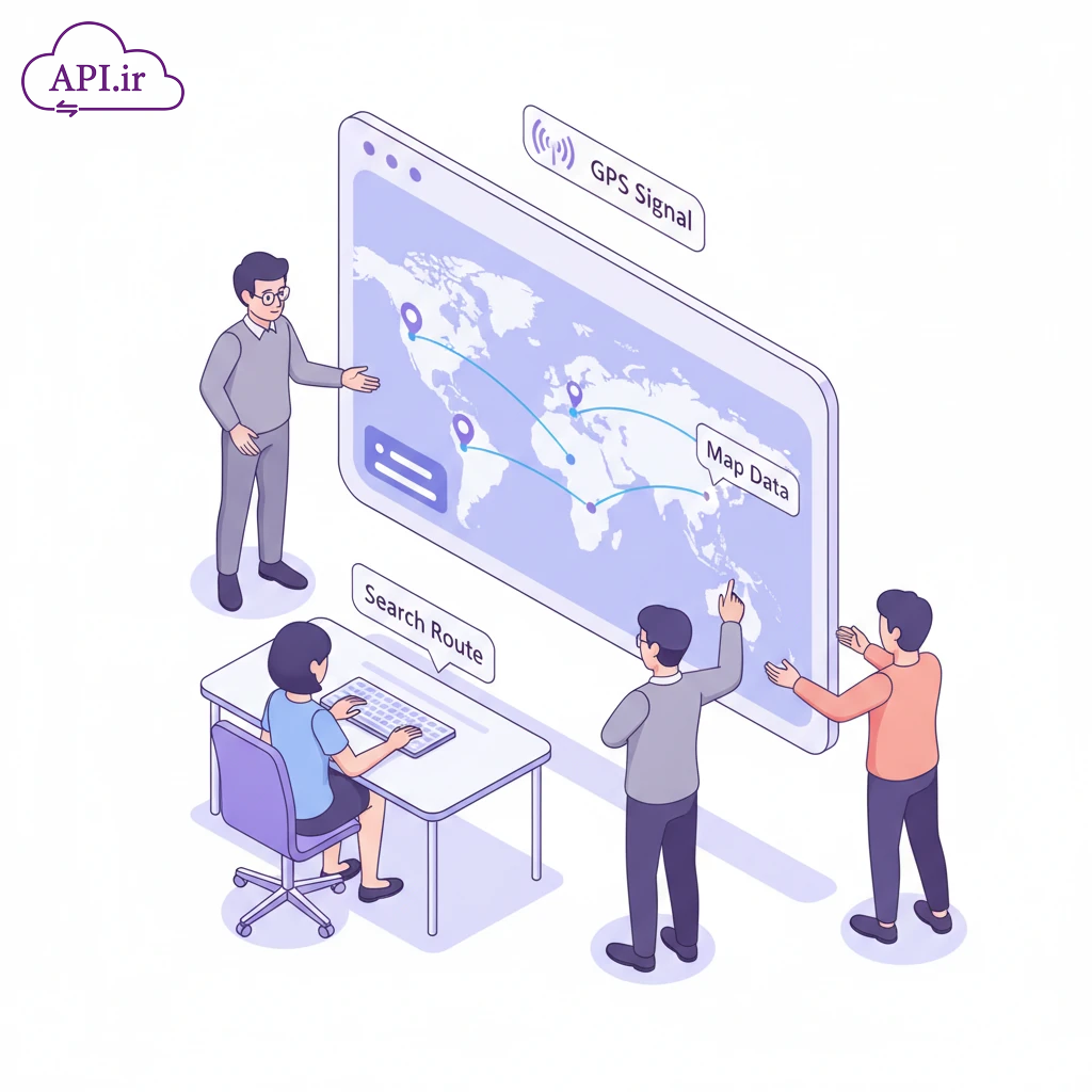 وب سرویس دریافت نقشه