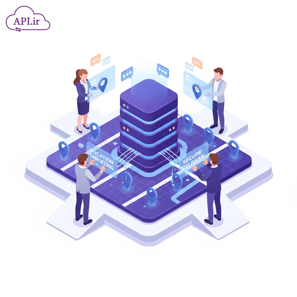 وب سرویس و API ارسال انبوه به لوکیشن