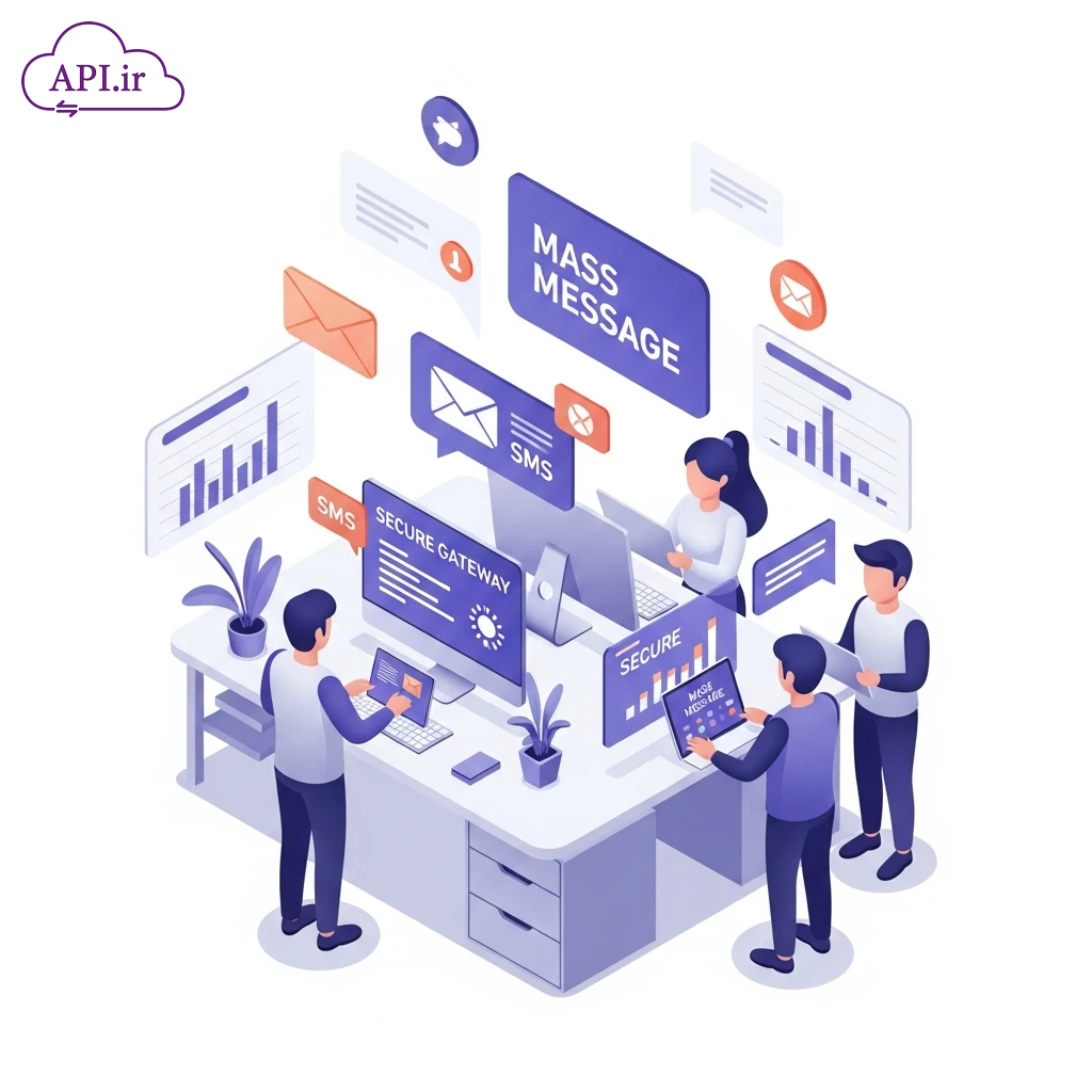 وب سرویس و API ارسال گروهی