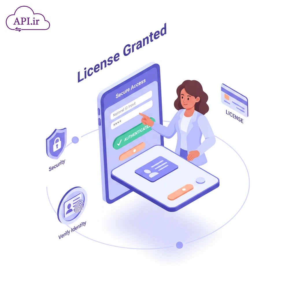 وب سرویس و API دریافت مجوز با کد ملی