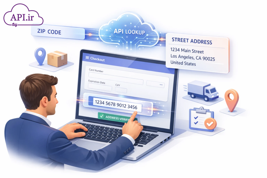 اتصال به سامانه شرکت پست برای دریافت گواهی کدپستی - API.ir