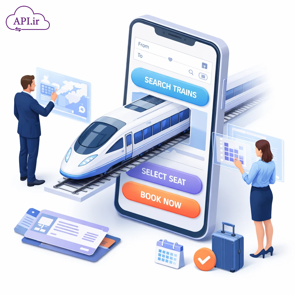 راهنمای کامل اتصال به وب‌سرویس (API) فروش بلیط قطار - API.ir
