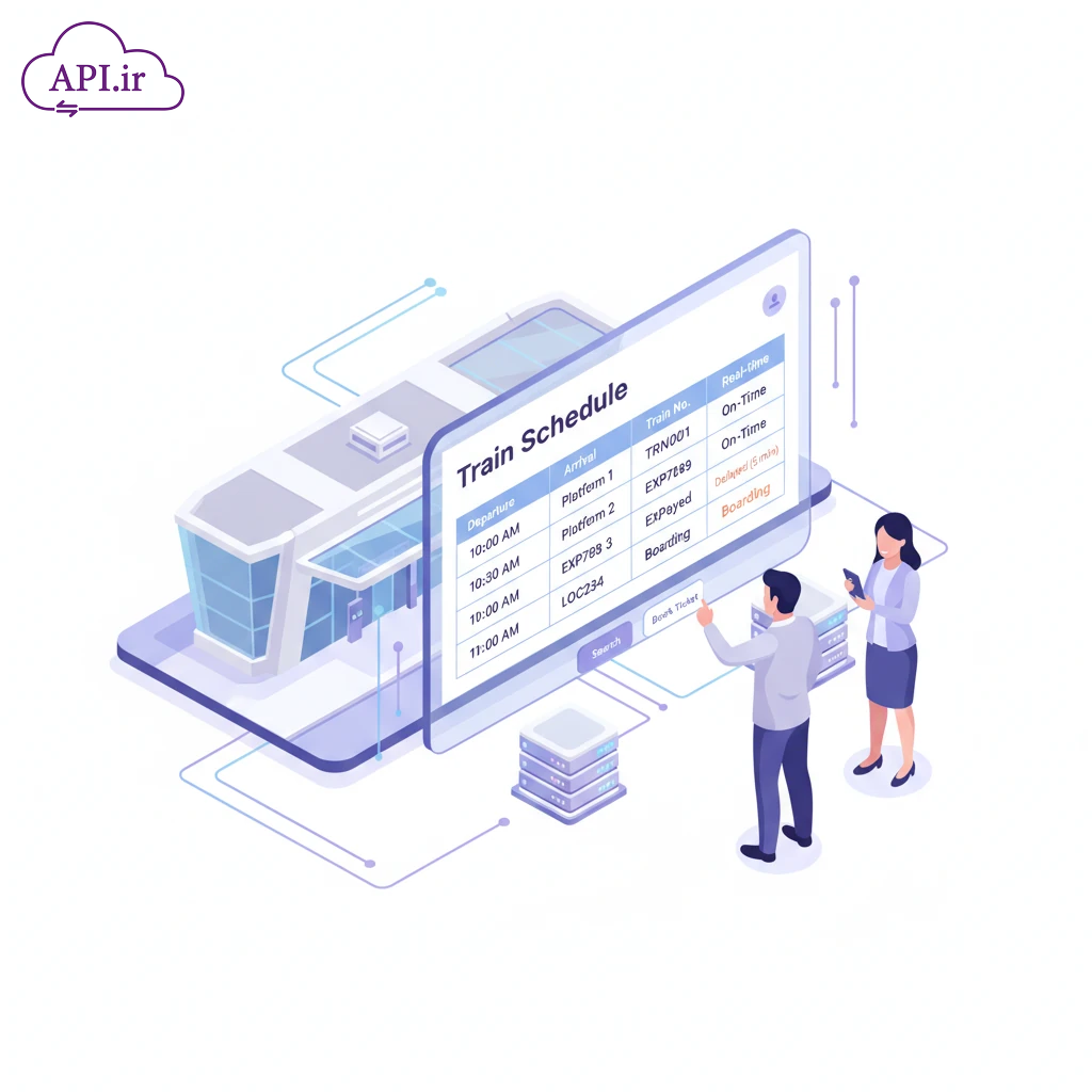 مستندات و نحوه اتصال به API زمان‌بندی حرکت قطارها - api.ir