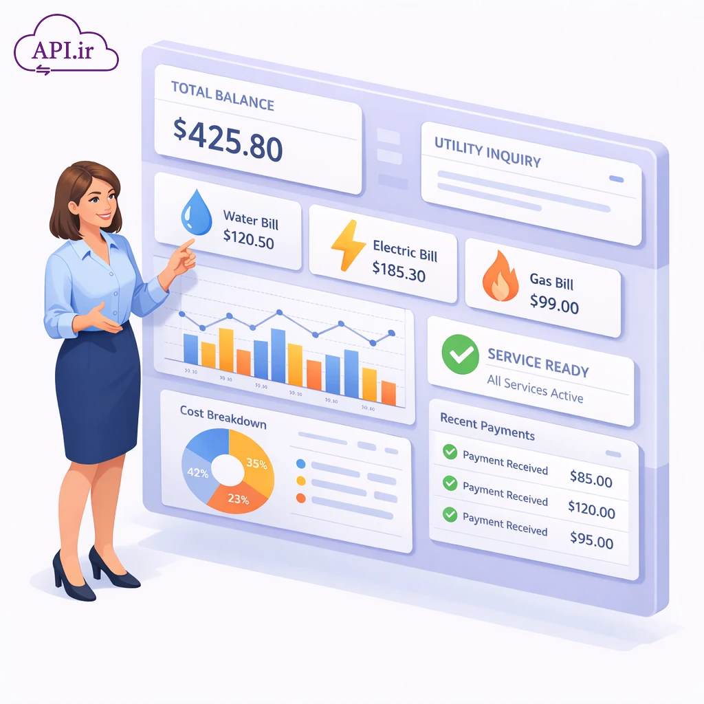 API استعلام تجمیعی قبوض آب، برق و گاز