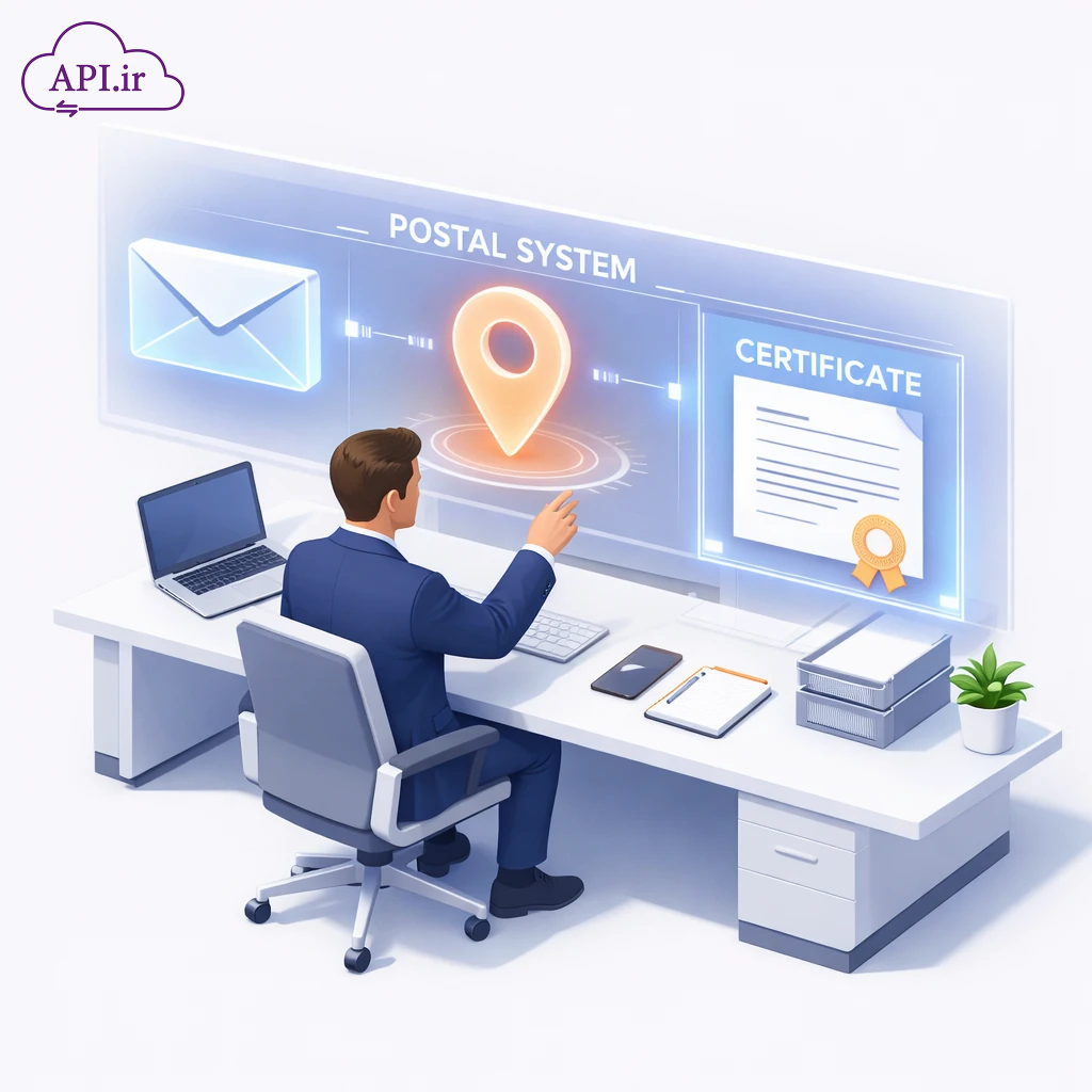 اتصال به سامانه شرکت پست برای دریافت گواهی کدپستی