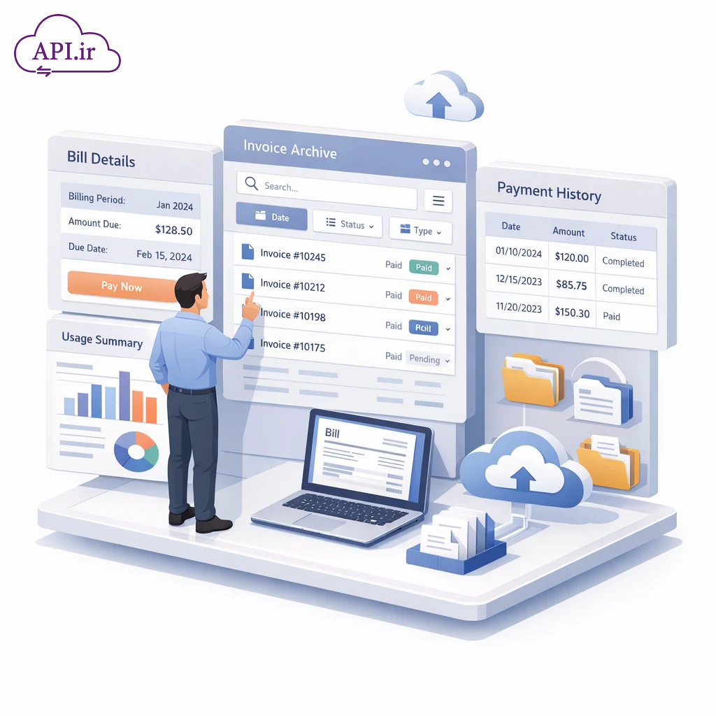 استعلام ریز جزئیات و بایگانی قبوض