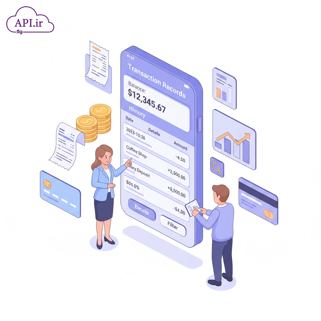 راهنمای دریافت صورتحساب و گردش حساب بانکی از طریق وب‌سرویس (API)