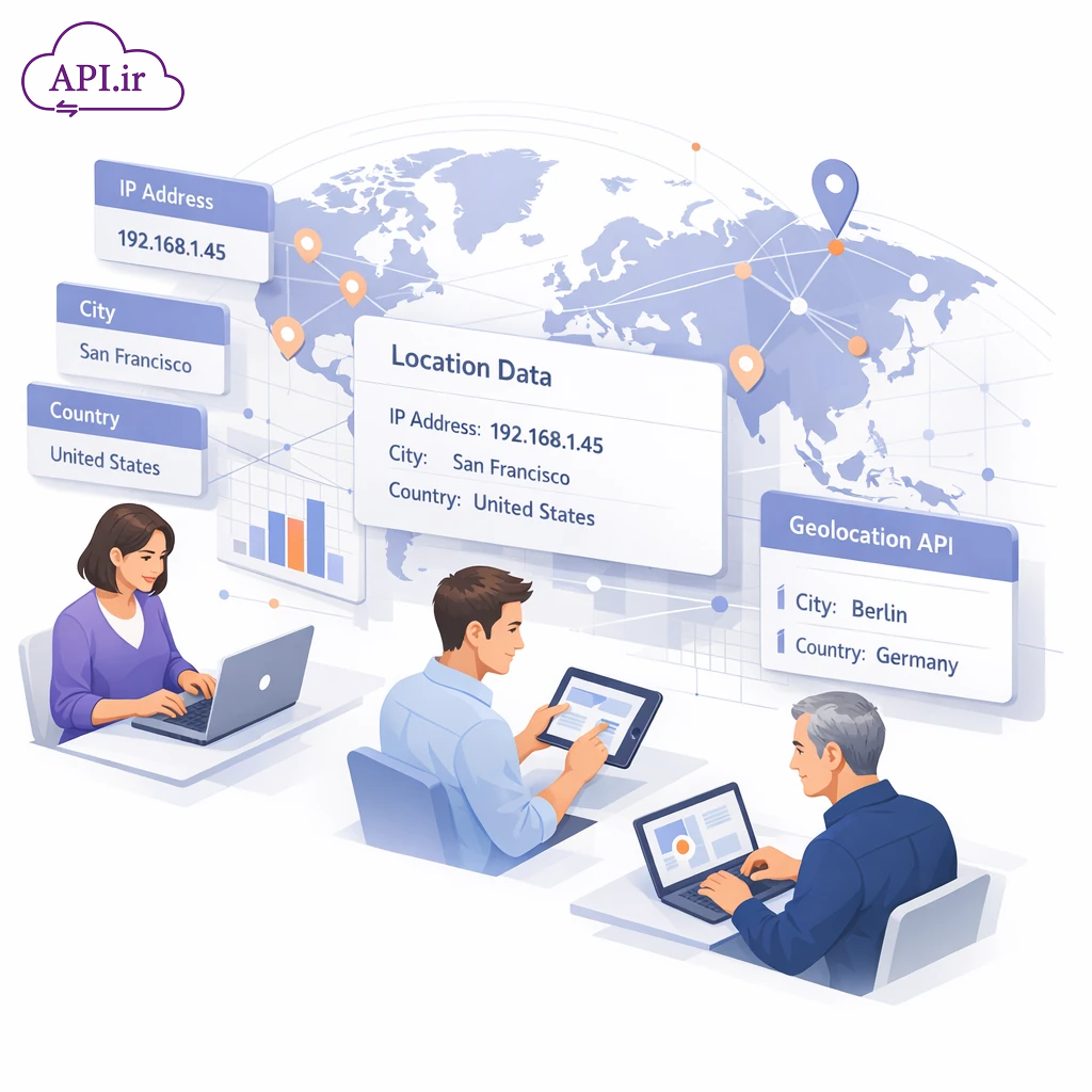سرویس Geolocation تبدیل IP به شهر و کشور