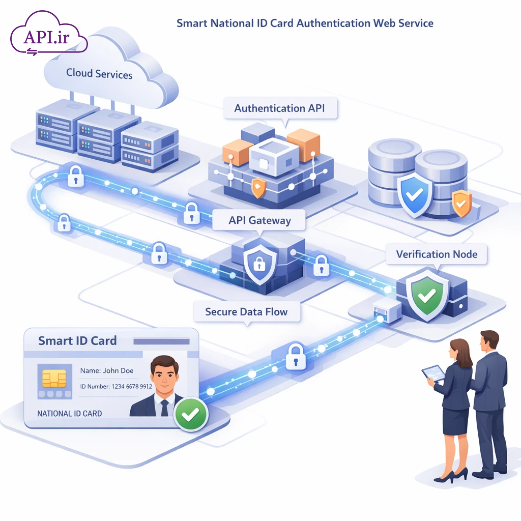 سرویس احراز هویت با کارت ملی هوشمند