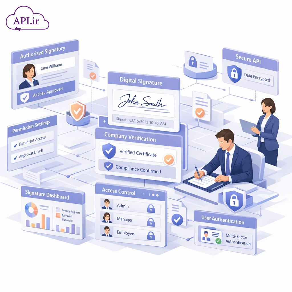 سرویس استعلام حق امضا برای قراردادها