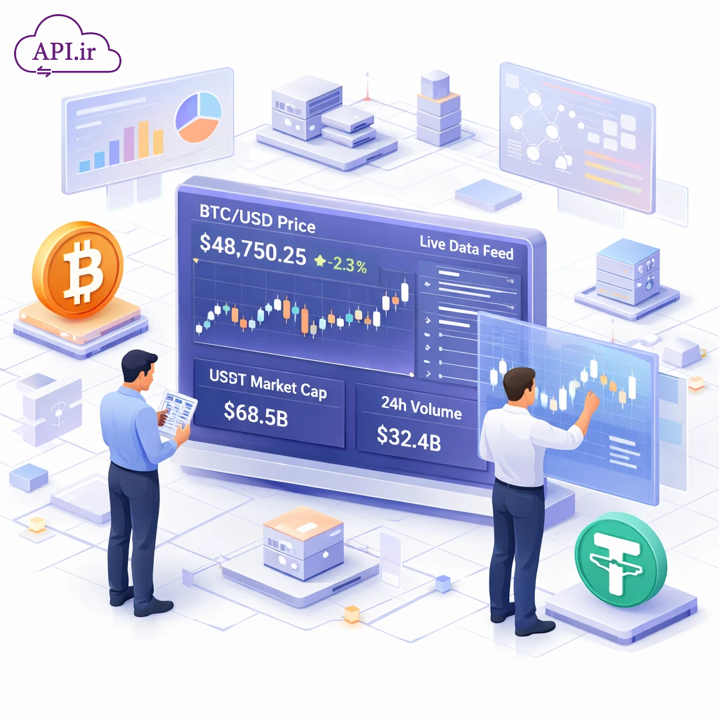 سریع‌ترین سرویس برای دریافت قیمت تتر و بیت‌کوین