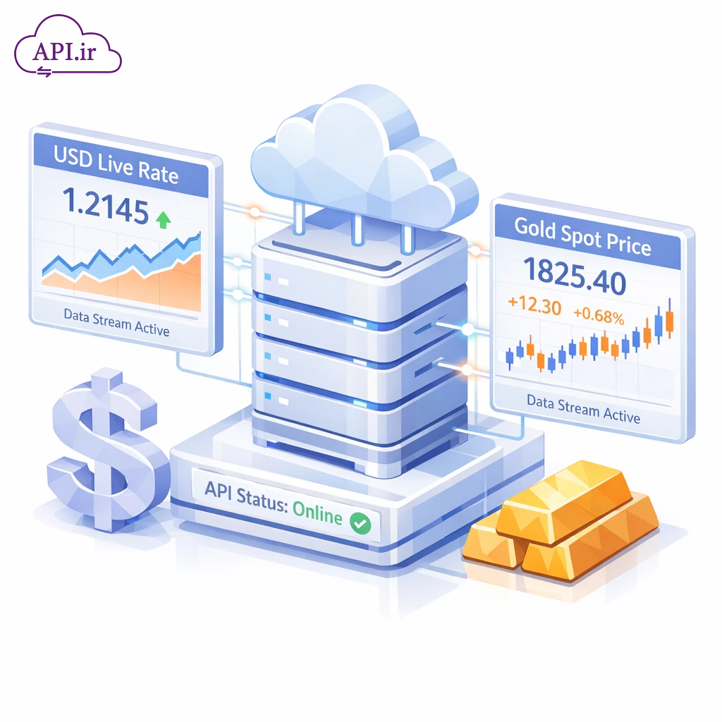 وب سرویس (API) قیمت لحظه‌ای دلار و طلا
