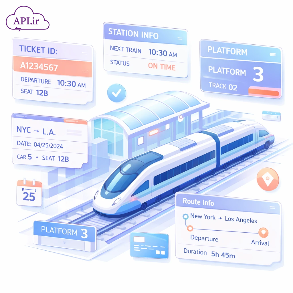 وب‌سرویس (API) بلیط قطار