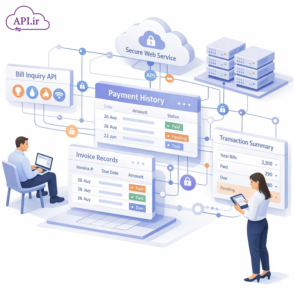 وب‌سرویس استعلام و دریافت سوابق قبوض