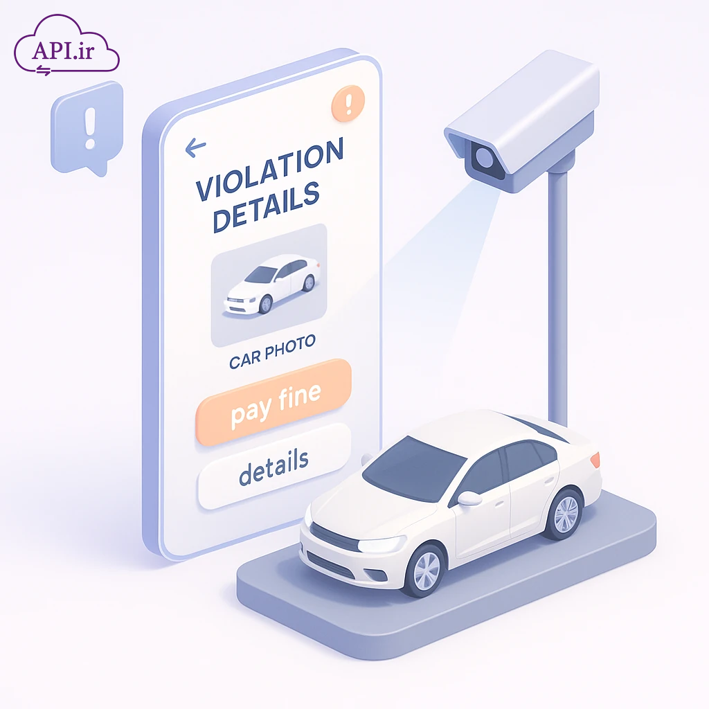 وب‌سرویس دریافت جزئیات و عکس خلافی خودرو