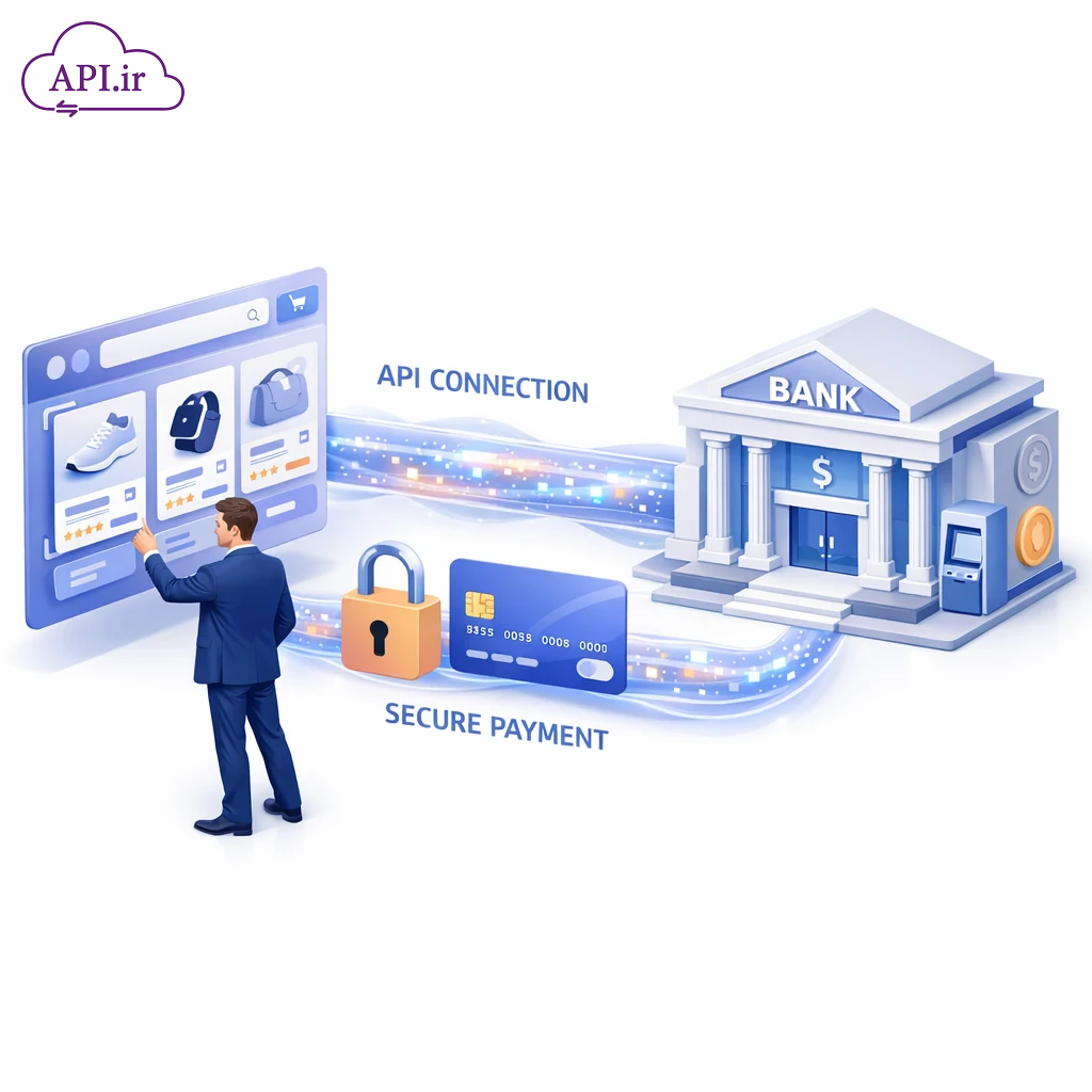 اتصال فروشگاه اینترنتی به درگاه بانکی از طریق API - api.ir